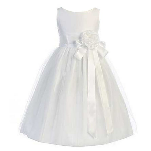 Sweet Kids - Sweet Kids Girls White Floral Embellished Junior ...