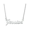 - Personalized Planet Sterling Silver Nameplate Necklace, Women's 18"