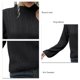 thumbnail image 5 of Suéter de un hombro para mujer, cuello redondo, Color sólido, informal, un hombro, manga larga, suéter de punto, Top, 5 of 6