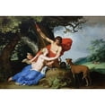 thumbnail image 2 of Abraham Bloemaert 18x14 Black Ornate Wood Framed Double Matted Museum Art Print Titled - Venus and Adonis (1632), 2 of 5