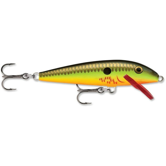 Rapala Original Floater 05 Fishing Lures ( Fishing Lures (Bleeding Hot Olive, Size- 2) Multi-Colored