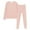 Pink, variant on Women's Soft Velvet Pajama Set, Lightweight Long Sleeve Loungewear, Comfortable Round Neck Two Piece, Breathable Sleepwear Set, Cozy Home Wear Outfit Beige L