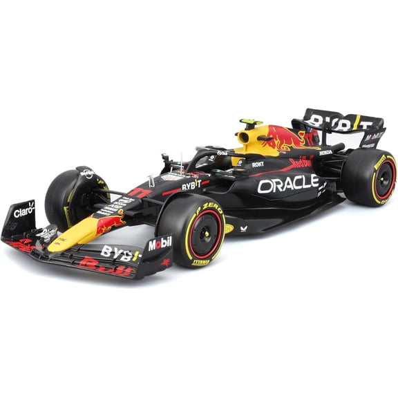 Bburago Oracle Red Bull Racing RB19 Diecast Model Car 1:24 Scale Perez 11 with Figure