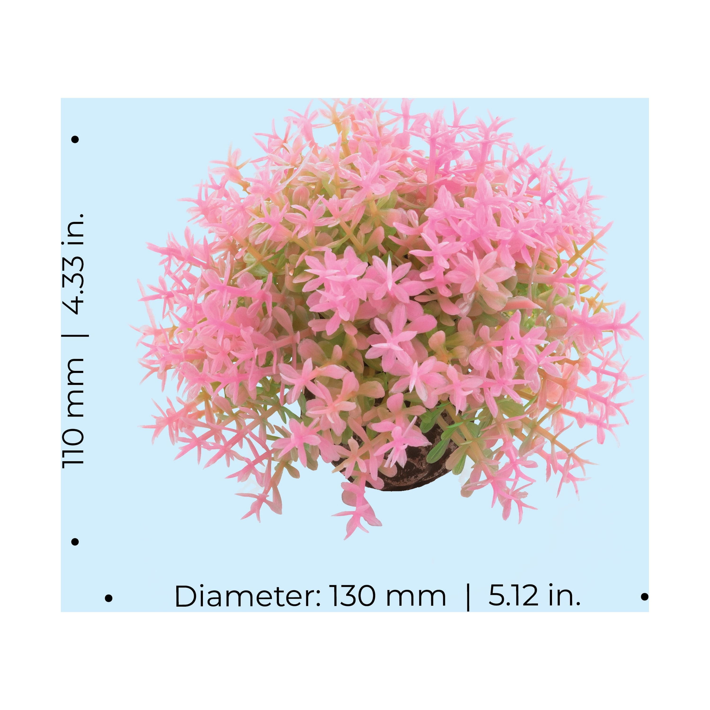 biOrb Pink Flower Ball - Small Aquarium Plant Decoration