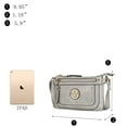 thumbnail image 6 of MKF Collection Elaina Womens Multi Pocket Crossbody Bag by Mia K - Beige, 6 of 7