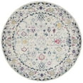 thumbnail image 2 of SAFAVIEH Madison Kirsteen Floral Bordered Area Rug, Light Grey/Fuchsia, 6'7" x 6'7" Round, 2 of 7