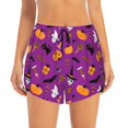 thumbnail image 2 of Cauagu Halloween2 Print Women's 2 in 1 Running Shorts Athletic Workout Gym Yoga Shorts Running Shorts for Women-Small, 2 of 7