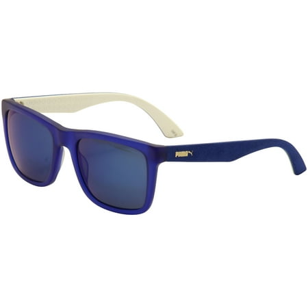 Puma Suede PU 0040S 0040/S 006 Blue/White Sport Sunglasses 54mm
