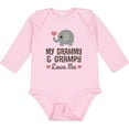 thumbnail image 3 of Inktastic My Grammy and Grampy Love Me Boys or Girls Long Sleeve Baby Bodysuit, 3 of 5