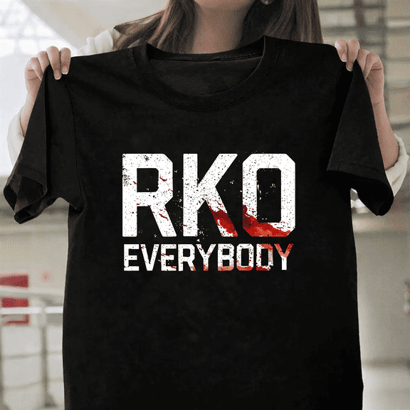 Randy RKO Everybody Blood Wrestling Graphic Unisex T-Shirt, up to size 3XL.