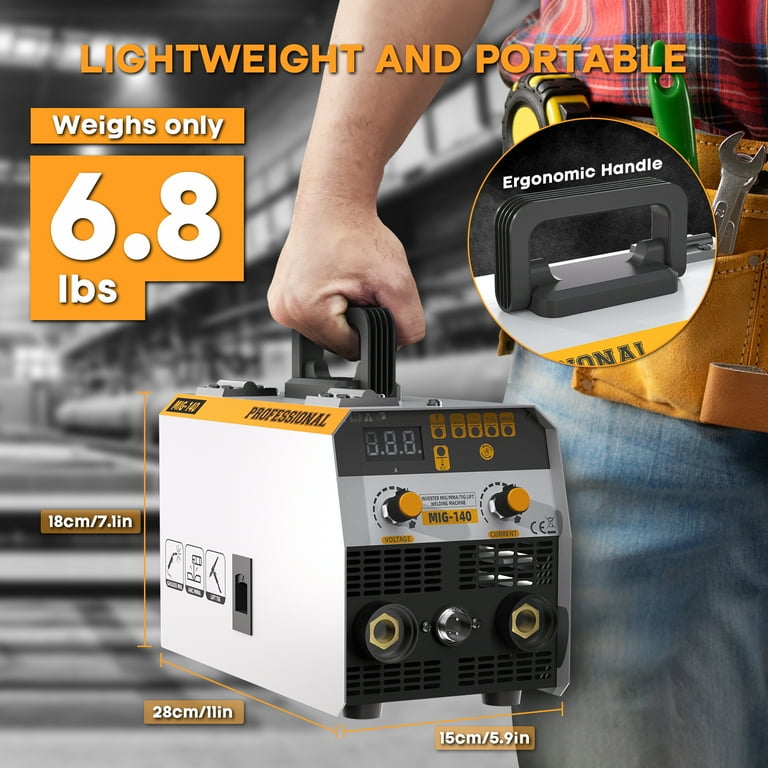 135A 3-in-1 Multi-Process MIG Welder (Flux Core / Gasless MIG/Lift