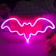 thumbnail image 1 of Luces de neón LED de murciélago, letreros de neón de Halloween Letreros de neón de Halloween de murciélago Letrero de luz de neón Diseño aerodinámico, 1 of 6