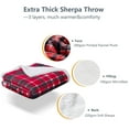 thumbnail image 4 of Sedona House X002A48U3J 60 x 80 in. Flannel to Sherpa Twin Throw, Coffee Plaid, 4 of 5