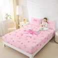 thumbnail image 3 of Erosebridal Bowknot Kids Queen Sheet Sets, Watercolor Bow-tie Bed Set, 4pcs, 3 of 5