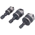 thumbnail image 4 of Chamfer Drill Bit, Fast Chip Removal 12mm 16mm 19mm 3Pcs Hex Shank Chamfers Tool  For Woodworking Projects For Opening And Chamfering, 4 of 8
