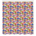 thumbnail image 3 of Ambesonne Spring Shower Curtain, Flourishing Blossoms Pattern, 69"Wx70"L, Multicolor, 3 of 3