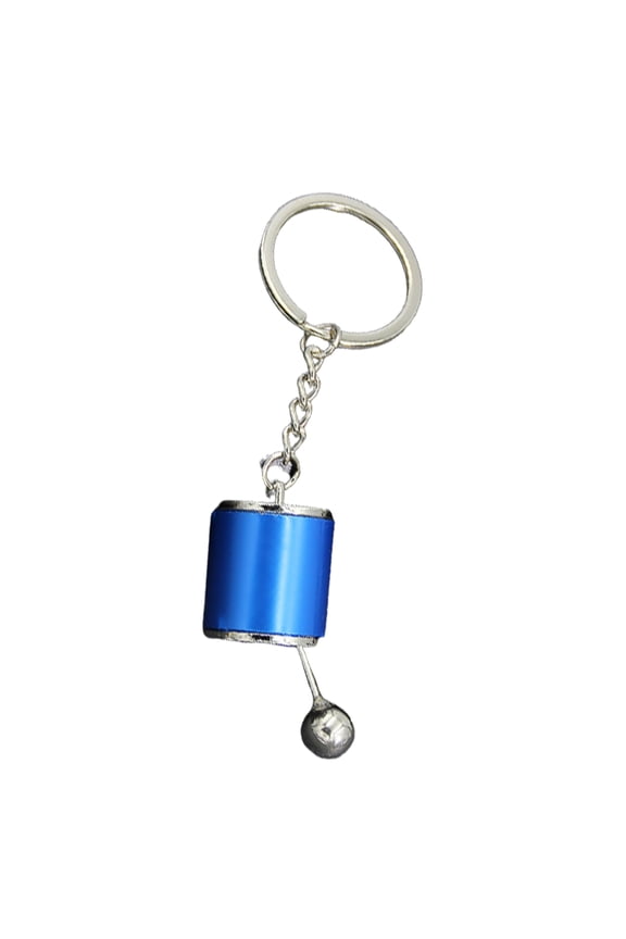 Key Holder Eye-catching Rust-proof Stainless Steel Car Gearboxes Keychain Pendant for Home (Blue,)