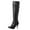 Black, variant on Puntoco Women Winter Boots Clearanc Women Thin High Heel Over Knee Snow Long Boot Warm Winter Shoes White 10.5(43)