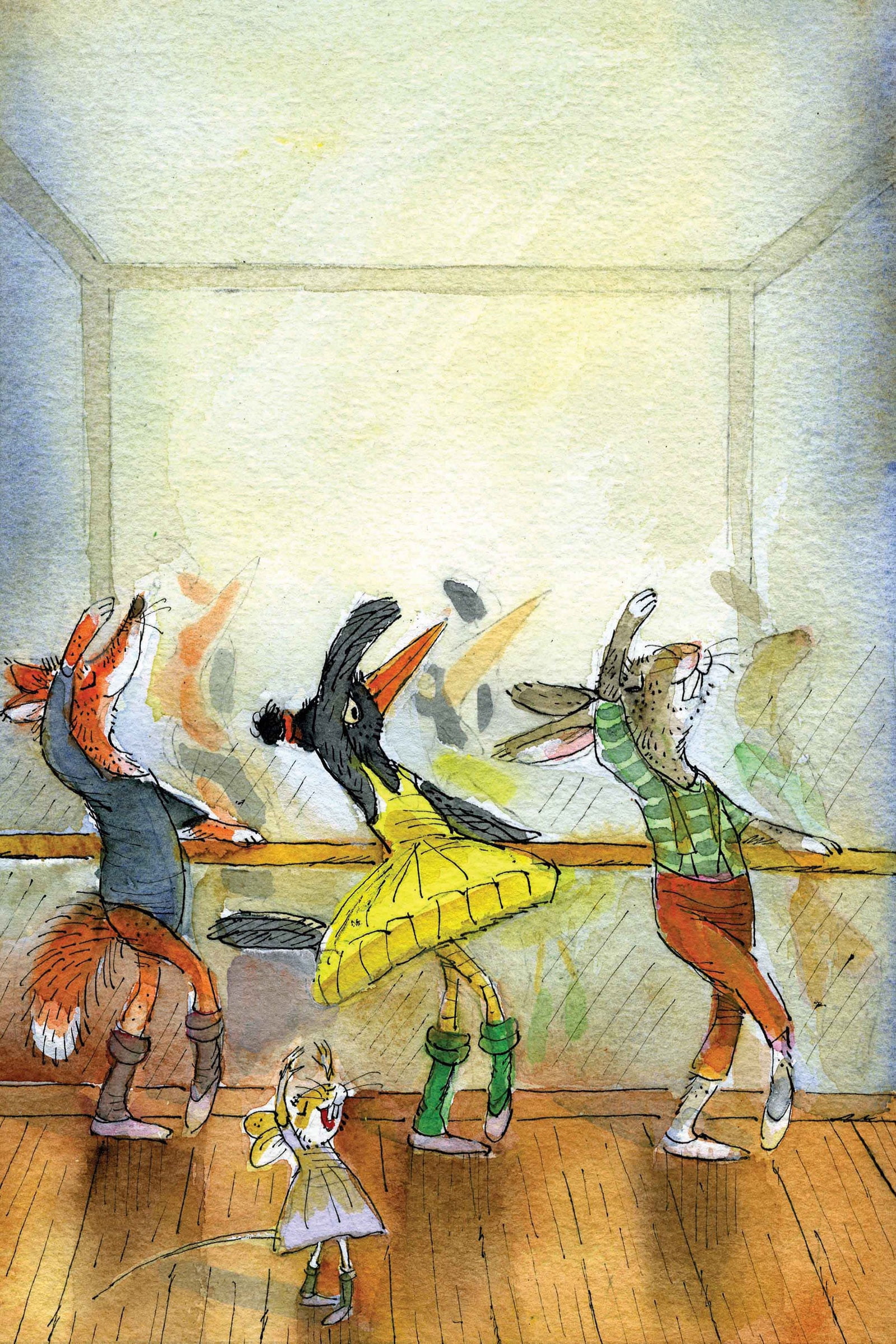 "Ballet Lesson" Painting Print on Wrapped Canvas