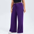 thumbnail image 6 of Women High Waisted Plus Size Yoga Pants Stretchy Wide Leg Yoga Trousers With Pockets Baggy Workout Running Leggings, 6 of 6