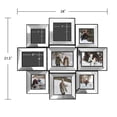 thumbnail image 5 of Versatile 21x24 Inner Mirror Collage Picture Frame 4x6, 4x4, and 5x5 Photos with Wide Molding, 5 of 10