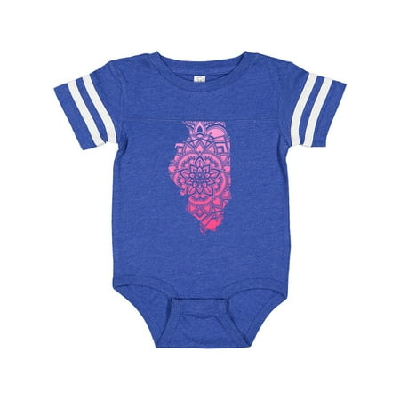 

Inktastic Illinois Silhouette Mandala Gift Baby Boy or Baby Girl Bodysuit