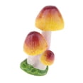 thumbnail image 1 of Adorno de jardín de hongos Miniatura de champiñones en miniatura Jardín micro jardín Decoración de arte Púrpura 3 Cabeza B Magideal Adorno de jardín de hongos, 1 of 7