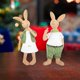 thumbnail image 4 of Rabbit Statue Bunny Ornament for Decoration 1Pair Resin Home Decor, 4 of 4