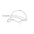 thumbnail image 4 of NUZYZ Extended Brim Adjustable Breathable Holes Baseball Hat Sunscreen Visor Unisex Washed Sun Hat Fashion Accessories, 4 of 8