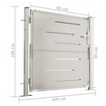 thumbnail image 6 of vidaXL Garden Gate 39.4"x39.4" Stainless Steel, 6 of 6