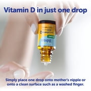 Baby Ddrops Organic Vitamin D3 Drops, 400 IU Per Drop, 0.08 fl oz