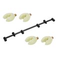 thumbnail image 2 of Barra de zumbido de aleación de aluminio con cabezal de soporte, soporte para caña de pescar de carpa Barras de zumbido negras Barras de zumbido de pesca de aleación de aluminio Aspecto llamativo, 2 of 12