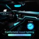 thumbnail image 4 of Tira de luz LED para interior de coche, 5 V, cable EL, 5 m, decoración interior de coche con borde de costura de 6 mm, accesorios para coche con luces de ambiente USB, 4 of 5