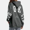 thumbnail image 6 of Essentials Hoodie for Women Letter Print Long Sleeve Hooded Sweatshirts Lightweight Fashion Casual Winter Warn Pullover Tops, 6 of 7