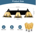 thumbnail image 2 of Light Fixtures Wall Sconce Lamp Vintage Stained Glass Wall Mounted, 2 of 12