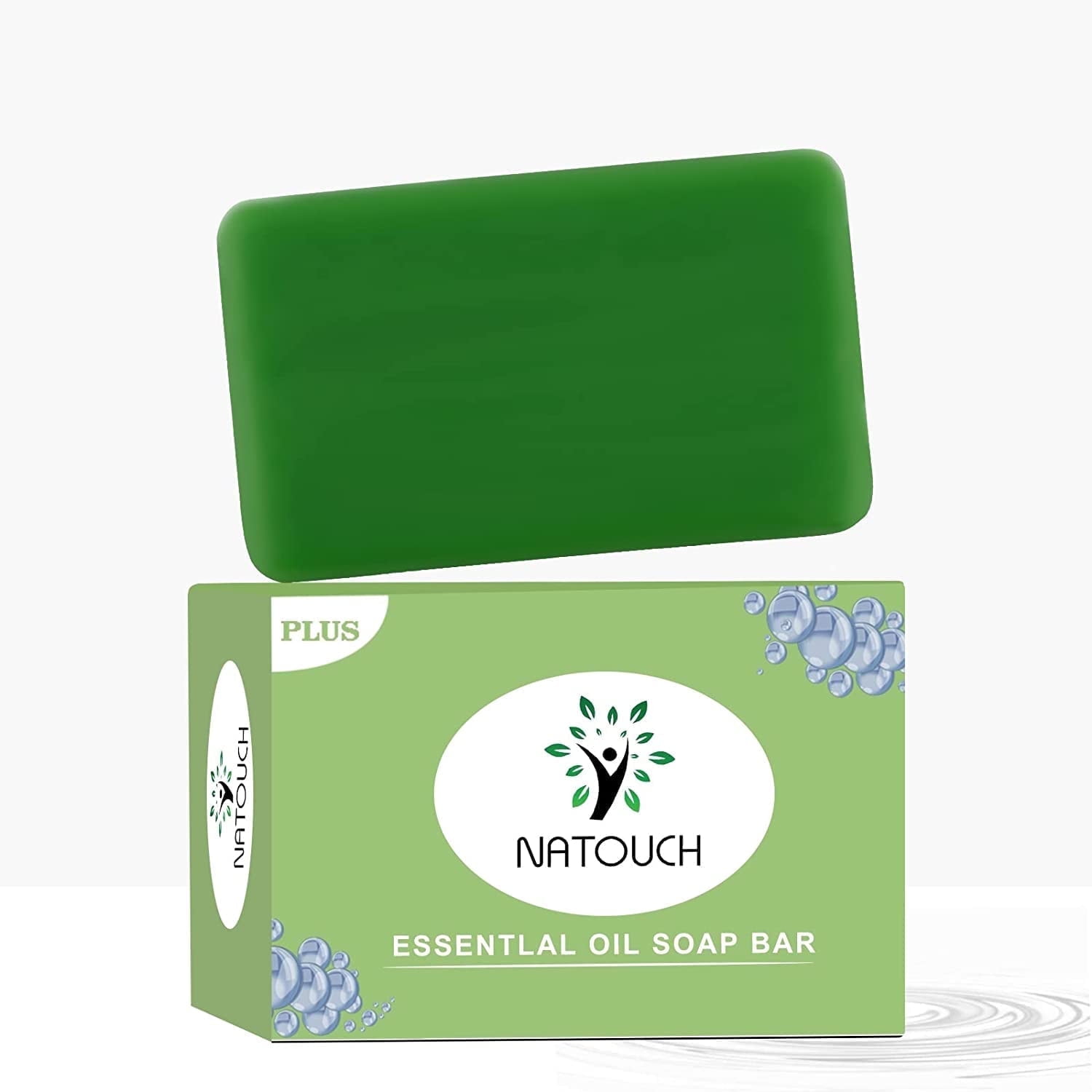 Antifungal Soap, Upgrade Natural Tea Tree Oil Body Soap Bar, Help Jock Itch, Ringworm, Athlete's Foot, Body Odor, Skin Irritations with Natural Tea Tree Oil, Eucalyptus Oil, and Lavender Oil
