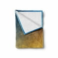 thumbnail image 2 of Yellow and Blue Soft Flannel Fleece Blanket, Abstract Polygon Style Fractal Gradient Geometric Background Art, Cozy Plush for Indoor and Outdoor Use, 70" x 90", Slate Blue Marigold, by Ambesonne, 2 of 6