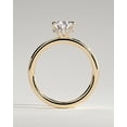 thumbnail image 3 of CAPRICARATS 3.00 Ct Pear Cut Moissanite Solitaire Engagement Ring, Hidden Halo, 10K Yellow Gold, 3 of 6