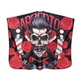 thumbnail image 1 of Capa de corte de pelo de 55 x 63 pulgadas, accesorio de barbería para hombres y mujeres, impresa con cierre a presión ajustable, capa de salón para, 1 of 8