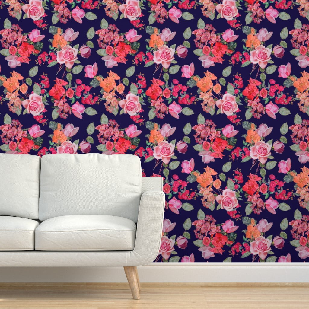 Daffodil by Coordonne  Pink  Mural  Wallpaper Direct