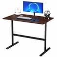 thumbnail image 5 of Moxufan Computer Desk,I-shaped Metal Frame Home Office Study Desk,Bedroom Student Study Table,Office Dormitory Small Table,80 cm, 5 of 7
