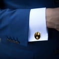 thumbnail image 4 of Saint Patrick's Day Elegant Stainless Steel Cufflinks Set for Men, for Formal Attire, Ideal for Business Meetings and Weddings, 4 of 6