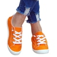 thumbnail image 4 of Low Top Canvas Casual Sneakers for Women Soft Flat Rubber Sole Breathable Everyday Walking Footwear, 4 of 4
