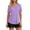 Purple-Sun Shirt Women, variant on Hilenly Women's Workout Tops Short Sleeve UPF 50  Athletic Shirts Quick Dry V Neck T-Shirt Gym Running Tee