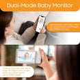thumbnail image 5 of CHILLAX Giraffe Pro Max Baby Monitor - Monitor de video para bebés con cámara Full HD 1080p y unidad para padres de video 720P de 5", interruptor de protección de privacidad, LED de atenuación automát, 5 of 5
