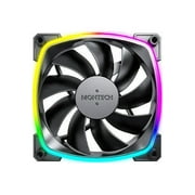 Montech AX 120 ARGB Fan 1600PWM, High-End Durability, Silent Performance, and Stunning ARGB Design (120mm, Black)