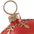thumbnail image 7 of Northlight LED Lighted Glittered Christmas Ball Ornament Decoration - 12" - Red - White Lights, 7 of 7