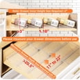 thumbnail image 2 of Clear Spice Drawer Organizer 4 Tier- 2 Set (8 Packs) Rack for Drawer Expandable From 11" to 22" Kitchen Seasoning Organizers and Storage (Jars not included), 2 of 4