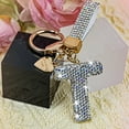 thumbnail image 6 of Bling Alphabet Keychain for Women Girls - Alloy Initial Letter (A-Z) Keychain with Sparkly Rhinestones, Cute Keychain Charms, 6 of 6