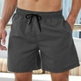thumbnail image 5 of Shorts Men Summer Swim Trunks Dry Surf Boardshorts Bathing Suit With Mesh Lining Beach Shorts Cargo Shorts for Men Dark Gray M, 5 of 8